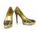Gucci Snakeskin Lizard Croc Patchwork Formal Platform