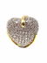 Sonia B CZ 925 Silver Heart Ring Size 7.5 - 2