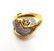 Sonia B CZ 925 Silver Heart Ring Size 7.5 - 6