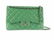 Chanel Double Flap Quilted Jumbo Green Patent Leather