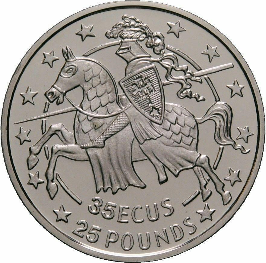 1991 Gibraltar Large Proof 35 Ecu Knight in Armor on: 1992 Gibraltar Large Proof 35 Ecu Knight in Armor on Horseback Charging. Circulated/Uncirculated: Uncirculated Reserve: $50.99 Shipping: Domestic: Flat-rate of $3.00 to anywhere within the contiguous 