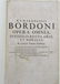 1665 VELLUM SPINE FOLIO PARMENSIS FRANCISCI BORDONI - 4