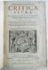 1650 CRITICA SACRA by LUDOVICI CAPELLI LEATHER BOUND