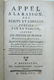 1762 APPEL A LA RAISON BRUSSELS antique JESUITS OF - 2