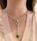 Reversible Black Pearl Drop Diamond Link Necklace in