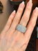 3.77 cts Wide Diamond Cocktail Band Ring in 18k White - 3