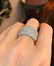 3.77 cts Wide Diamond Cocktail Band Ring in 18k White - 5