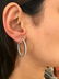 3 cts Inside Out Round Diamond Hoop Earrings in 18k - 5