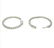 3 cts Inside Out Round Diamond Hoop Earrings in 18k - 7