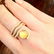 Citrine and Diamond Wrap Ring in 18k Yellow Gold- - 2