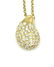 1.31 cts Diamond Pave Tear drop Pendant Necklace in 18k