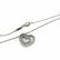 Double Heart Diamond Pendant with Round Diamonds in - 4