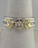 LADIES 14K YELLOW WHITE GOLD 1/5ct BAGUETTE DIAMOND - 4