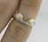 LADIES 14K YELLOW WHITE GOLD 1/5ct BAGUETTE DIAMOND - 5