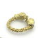 Double Lion Head Diamond and Enamel Ring in Textured - 4