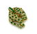 18k Yellow Gold Hanging Panther Pendant with Diamonds - 2