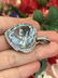 40 ct Heart Shape Aquamarine and Diamond Pendant in 18k - 4
