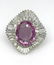 12.07cts Oval Pink Sapphire and Diamond Ballerina Ring