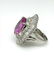 12.07cts Oval Pink Sapphire and Diamond Ballerina Ring - 3