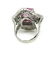 12.07cts Oval Pink Sapphire and Diamond Ballerina Ring - 4