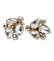 KJL Clear Rhinestone Earrings