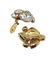 KJL Clear Rhinestone Earrings - 2