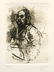Jack Levine signed original etching "Hong Kong Tailor"