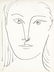 Pablo Picasso lithograph "Visage de femme"