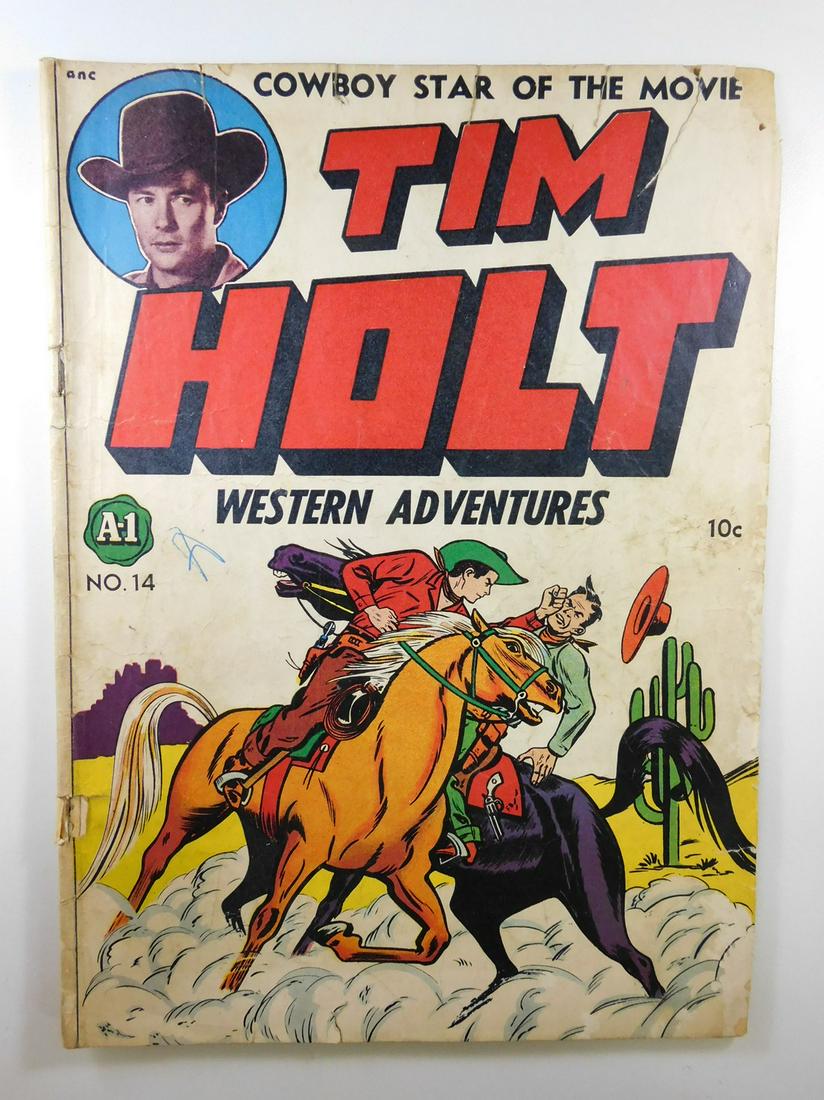 Tim Holt #14: No Reserve! Tim Holt #14. GD+ Shipping: Individual Comics: Flat-rate of $9.99 (1-8 comics) or $19.99 (9+ comics) to anywhere within the contiguous U.S. International: Foreign shipping rates are determ