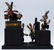 Folk Art rabbit musicians made from bottle caps - 12
