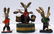 Folk Art rabbit musicians made from bottle caps - 9