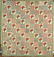 1850's Peony & Broken Dishes Quilt, Zigzag Border