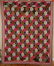 1870's Wool Challis Log Cabin Quilt