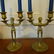 Antique Figural Brass Candlesticks