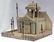 Folk Art wood church bird feeder. - 2