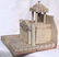 Folk Art wood church bird feeder. - 7
