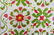 1800's Red, Green, White Applique Ohio Quilt - 7