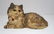 Lying Down Tabby Cat Cast Iron Hubley Doorstop