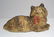 Lying Down Tabby Cat Cast Iron Hubley Doorstop - 4