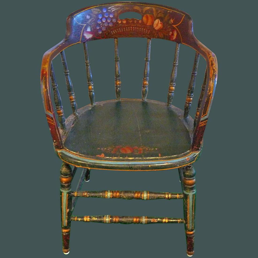 Antique PA Dutch Painted Chair (1 of 10)