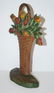 Tulip Flowers in Basket Cast Iron Hubley Doorstop - 7