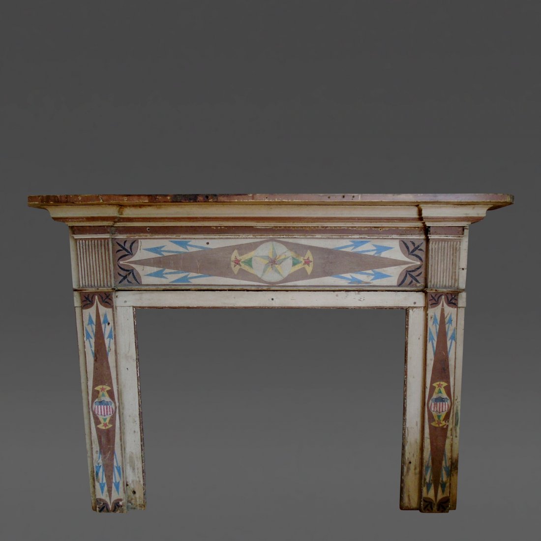 Mantel In Patriotic Old Paint (1 of 5)