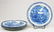 Set of 5 Davenport Reticulated Edge Creamware Plates
