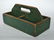 Early American Painted Wood Work Tray - 3