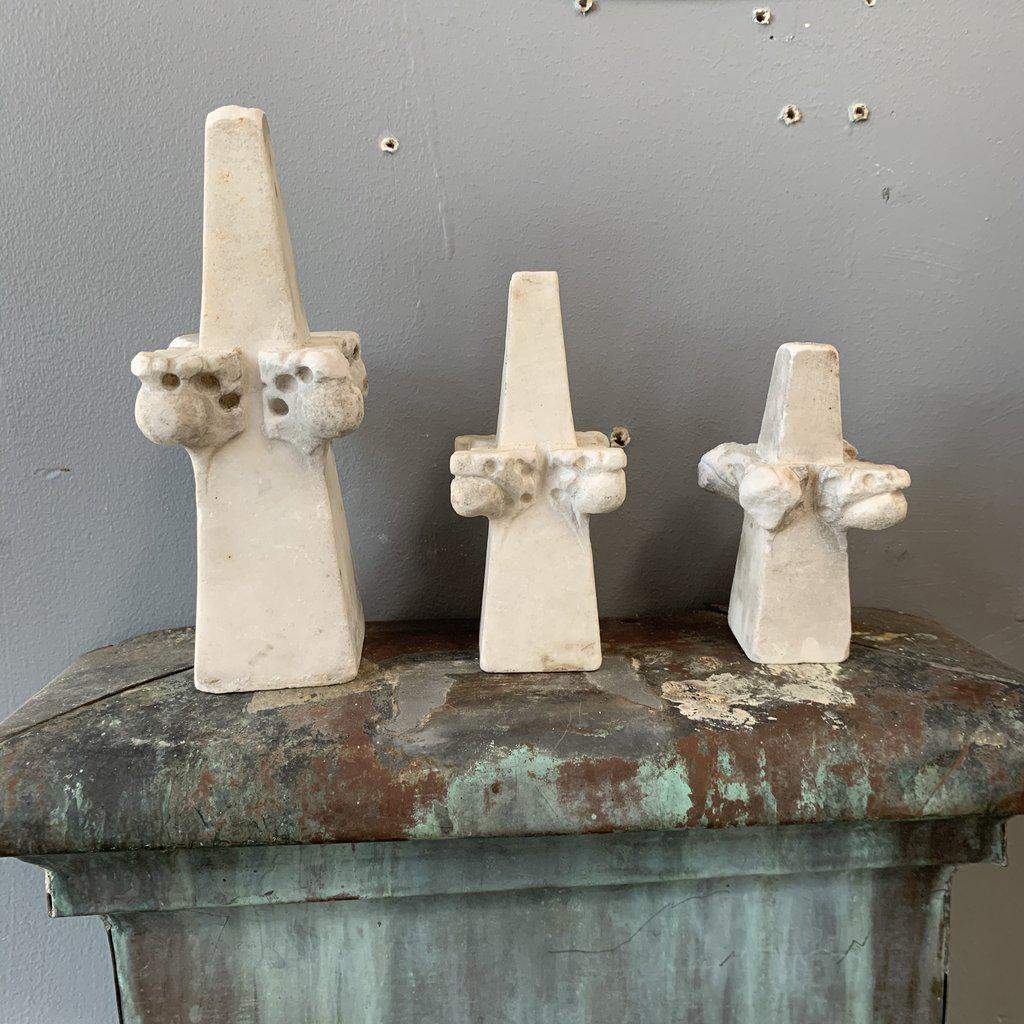 Vintage French Marble Pediments - Set of 3 (1 of 2)