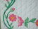 40's Love Apple Floral Applique Antique Quilt - 6