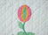 40's Love Apple Floral Applique Antique Quilt - 7