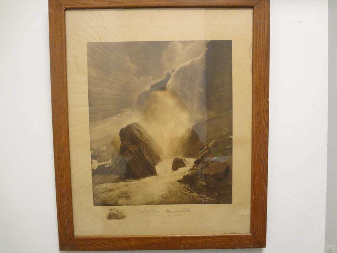 Carleton Watkins Photogravure Niagara Falls Rock Of (1 of 3)