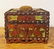 Tramp art Sewing Box w Paint & Figural Carvings - 5