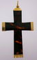 18k Yellow Gold Onyx Cross Pendant - 3